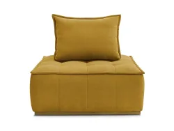 Modulare Sessel für Sofa BOBOCHIC ELISA Stoff mit Textur gelb