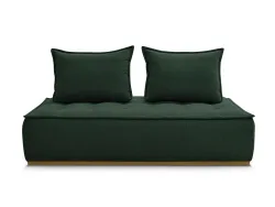 Modulare Sessel für Sofa BOBOCHIC ELISA Stoff mit Textur grün