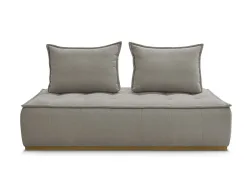 Modulare Sessel für Sofa BOBOCHIC ELISA Stoff mit Textur taupe