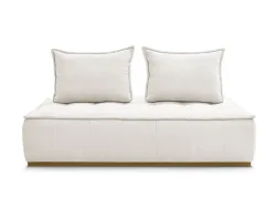 Modulare Sessel für Sofa BOBOCHIC ELISA Stoff mit Textur weiss