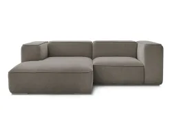 Ecksofa BOBOCHIC ZEPHYR Stoff mit Textur taupe