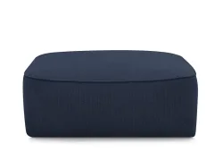 Hocker BOBOCHIC LEOPOLD 90x96x42cm stoff chiniert dunkelblau