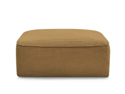 Hocker BOBOCHIC LEOPOLD 90x96x42cm cord-stoff gelb