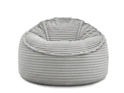 Hocker BOBOCHIC SOCRATE 106x106x79cm cord-stoff hellgrau