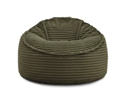 Hocker BOBOCHIC SOCRATE 106x106x79cm cord-stoff grün