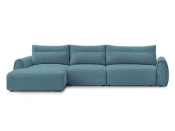 Ecksofa BOBOCHIC ADEN Stoff hellblau