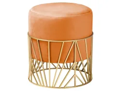 Hocker JULIUS 38x38x43cm samt terrakotta