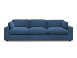 Sofa BOBOCHIC BELAIR Cord-Stoff dunkelblau