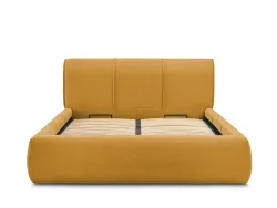 Kastenbett BOBOCHIC VERNON 160x200cm stoff gelb