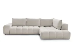 Ecksofa BOBOCHIC EVEREST Stoff mit Textur beige