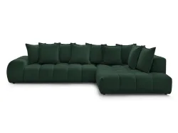 Ecksofa BOBOCHIC EVEREST Stoff mit Textur grün