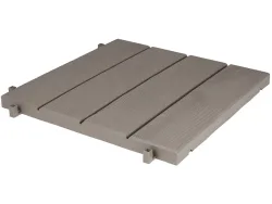 EDA Terrassenplatte CLIP pvc hellbraun