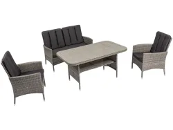 Garten-Set SICILIA Edelstahl grau