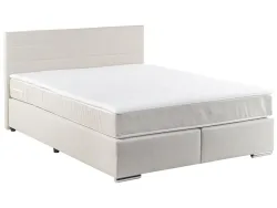 Boxspringbett SORCHA beige 180x200cm fest