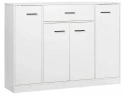 Kommode NEO 4 Türen 1 Schublade 30x116x84cm weiss dekor