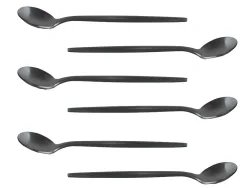 Löffel KIERAN 6-teilig schwarz