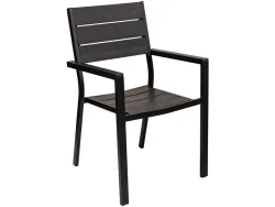 Gartenstuhl SIDE Aluminium schwarz