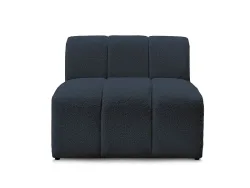 Modulare Sessel für Sofa BOBOCHIC ANNECY Boucle-Stoff dunkelblau