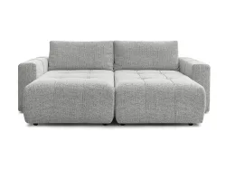 Sofa BOBOCHIC ARSENE Stoff chiniert hellgrau