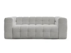 3er Sofa BOBOCHIC CLOUD Boucle-Stoff hellgrau