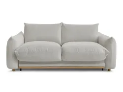 3er Sofa BOBOCHIC ERNEST Stoff hellgrau