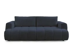 3er Sofa BOBOCHIC FUJI Boucle-Stoff dunkelblau