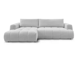 Ecksofa BOBOCHIC FUJI Stoff hellgrau