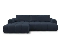 Ecksofa BOBOCHIC FUJI Stoff dunkelblau