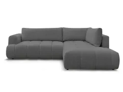 Ecksofa BOBOCHIC FUJI Stoff dunkelgrau
