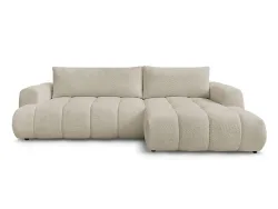 Ecksofa BOBOCHIC FUJI Boucle-Stoff beige