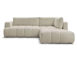 Ecksofa BOBOCHIC FUJI Boucle-Stoff beige