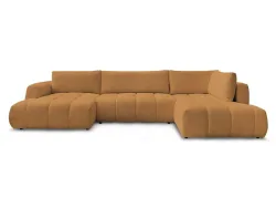 Wohnlandschaft BOBOCHIC FUJI Boucle-Stoff gelb