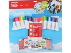 Topwrite kids - Set Bunt- und Buntstifte - 65 Stück, Multicolor