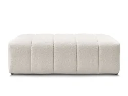 Hocker BOBOCHIC ANNECY 70x140x45cm boucle-stoff weiss