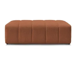 Hocker BOBOCHIC ANNECY 70x140x45cm boucle-stoff orange