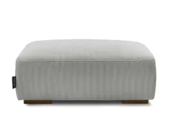 Hocker BOBOCHIC SIDONIE 70x100x40cm cord-stoff hellgrau