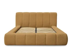 Kastenbett BOBOCHIC DENALI 160x200cm boucle-stoff gelb