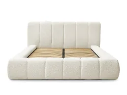 Kastenbett BOBOCHIC DENALI 180x200cm boucle-stoff weiss