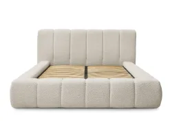 Kastenbett BOBOCHIC DENALI 180x200cm boucle-stoff beige