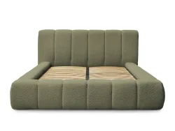 Kastenbett BOBOCHIC DENALI 180x200cm boucle-stoff grün