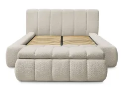 Kastenbett mit Bettkasten BOBOCHIC DENALI 160x200cm boucle-stoff beige