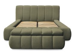 Kastenbett mit Bettkasten BOBOCHIC DENALI 160x200cm grün