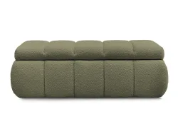 Bettkasten BOBOCHIC DENALI Boucle-Stoff grün