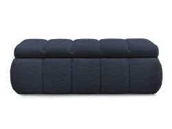 Bettkasten BOBOCHIC DENALI Boucle-Stoff dunkelblau