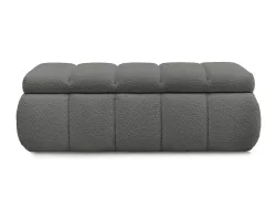 Bettkasten BOBOCHIC DENALI Boucle-Stoff dunkelgrau