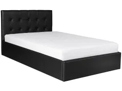 Kastenbett ALIX 120x200cm schwarz