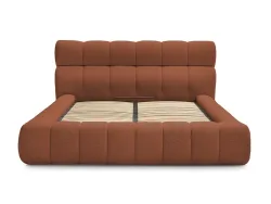 Kastenbett BOBOCHIC MONT-BLANC 160x200cm boucle-stoff orange