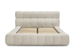 Kastenbett BOBOCHIC MONT-BLANC 180x200cm boucle-stoff beige