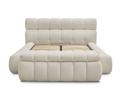 Kastenbett mit Bettkasten BOBOCHIC MONT-BLANC 180x200cm beige