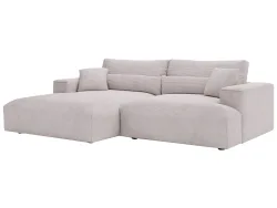 Ecksofa FELICIA Stoff hellgrau